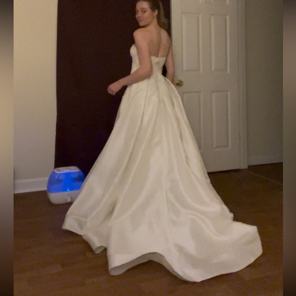 Anne Barge 100% silk wedding dress - Picture 6 of 15